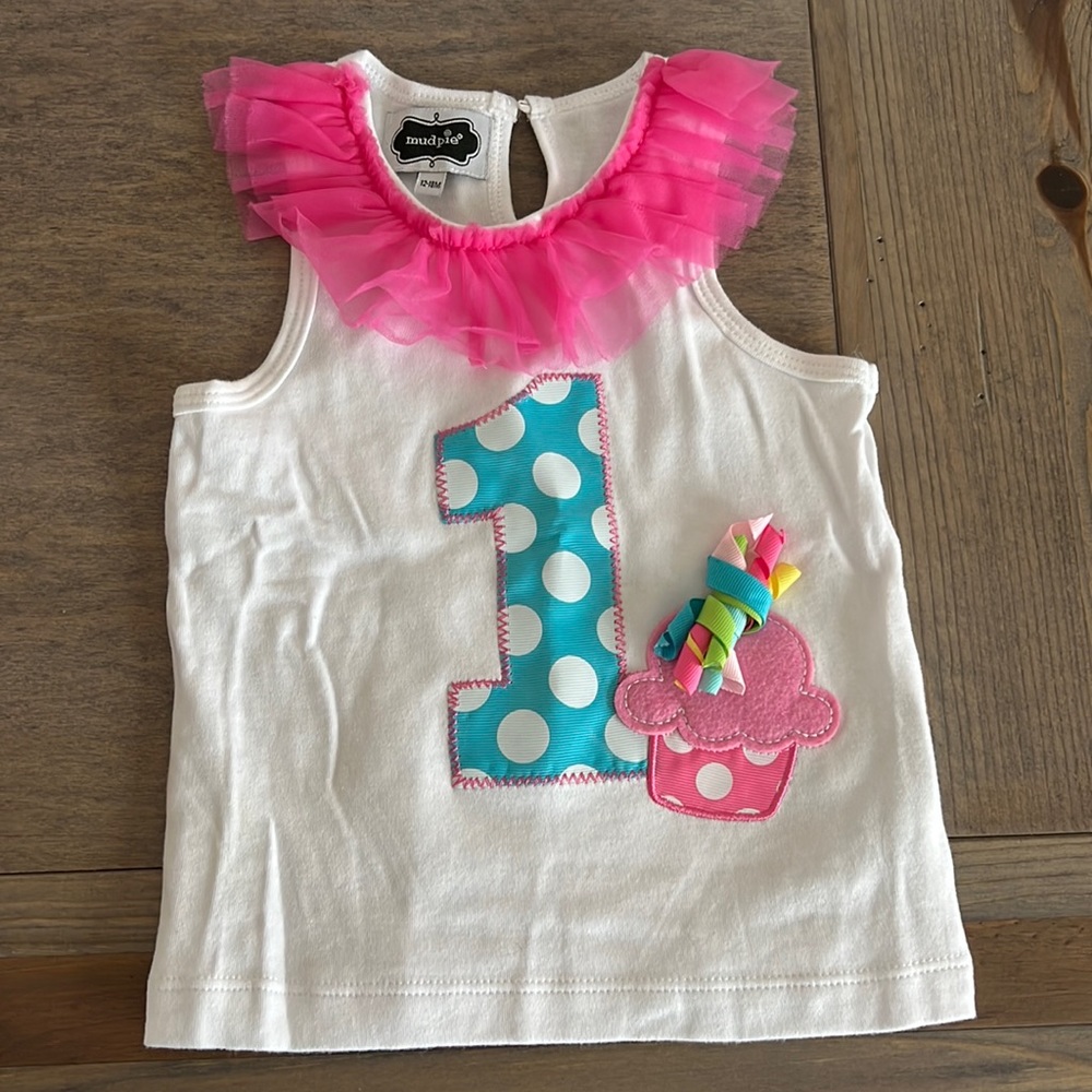 Mudpie 1st Birthday Shirt